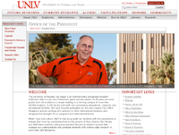 UNLV office of the president website