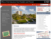 UNLV office of the Provost website